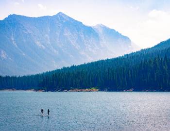 Paddle Board at Hyalite Reservoir near Bozeman