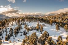 Montana homes on a snowy ranch in December