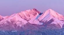 Snow covered mountains in Montana