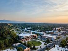 Downtown Bozeman At Sunset