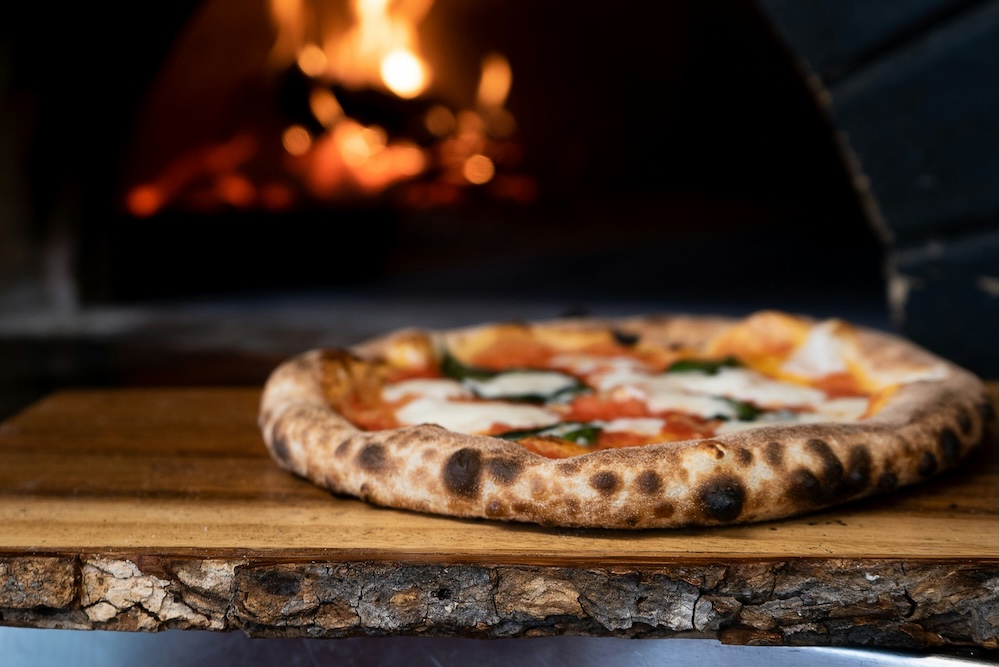 Wood fired pizza